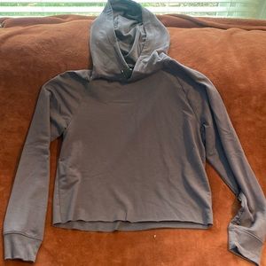 Purple crop top hoodie